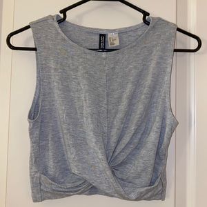 H&M Divided Knot Crop Tank